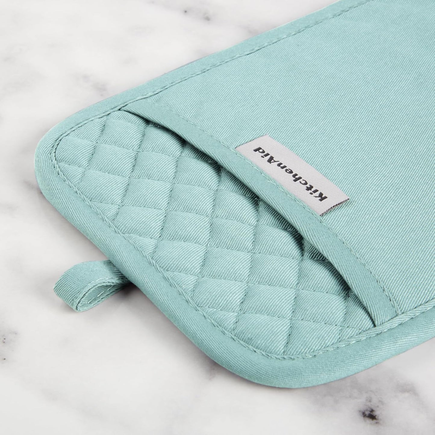 KitchenAid Asteroid Pot Holder 2-Pack Set, Mineral Water, 7"x10"