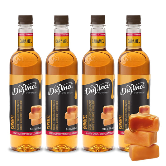 DaVinci Gourmet Classic Caramel Syrup, 25.4 Fluid Ounces (Pack of 4)