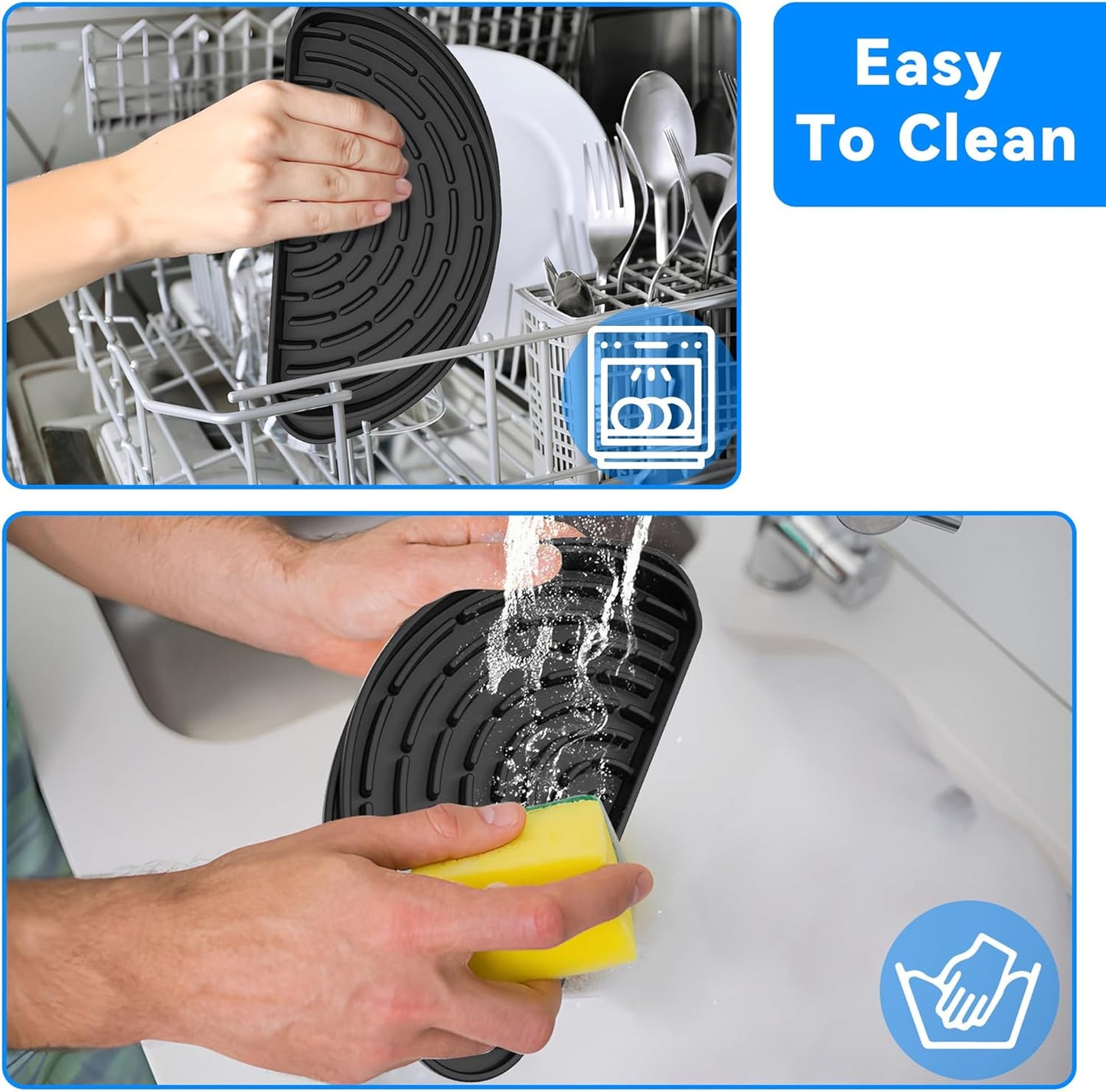 2 Pack Coffee Drip Tray for Hamilton Beach 45 Cup Coffee Beverage Dispenser, Silicone Drip Pan for Drink Dispenser