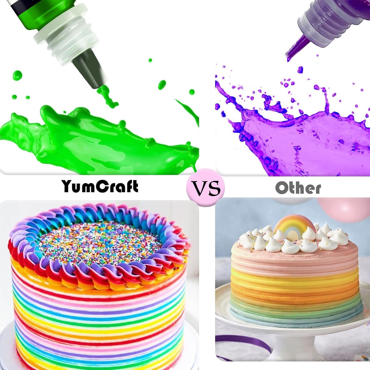 Food Coloring Liquid - Vibrant Color Food Coloring for Cake Decorating, Baking, Easter Egg, Icing - Tasteless Food Color Dye for Fondant, Cooking, Slime, Airbrush (Red velvet, 8 Fl.oz)