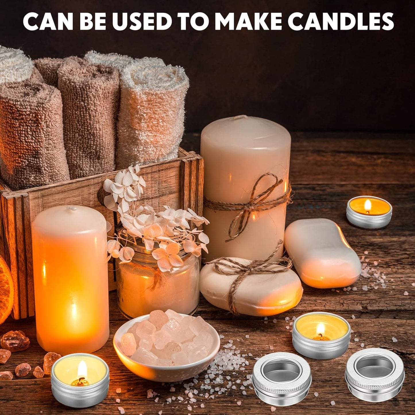 Zubebe 50 Pcs Aluminum Tin Jar Refillable Containers Clear Top Screw Lid Round Tin Container Bottle for Cosmetic, Cream, Diamond Painting, Salves, Balms, Lip Balm, Spices or Others, Silver (1 oz)