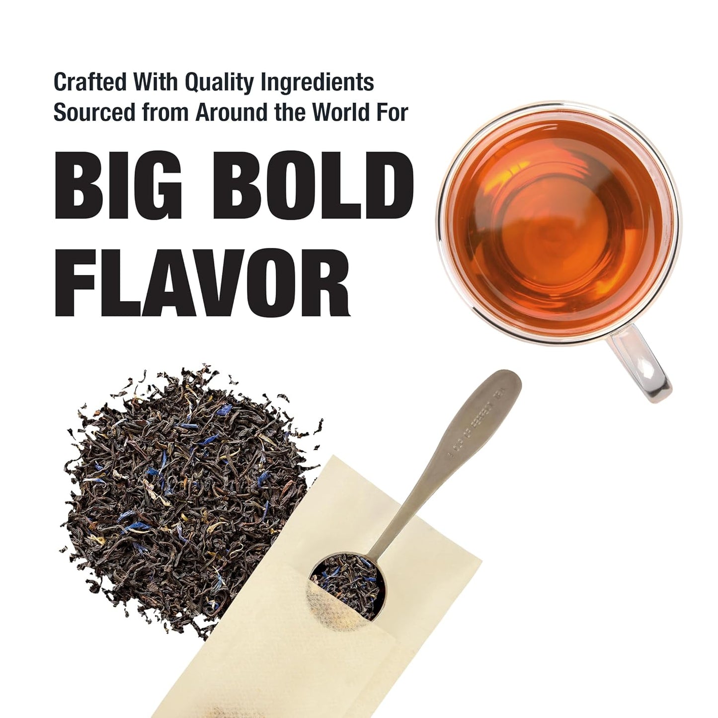 Tiesta Tea - Earl Grey de la Crème, Premium Loose Leaf Tea Blends, Caffeinated Black, Make Hot or Iced & Brews Up to 25 Cups - 1.7 Ounce Resealable Pouch