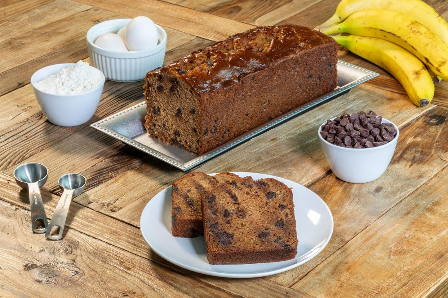 Nadel - NATURALLY DELICIOUS BANANA CHOCOLATE CHIP CAKE SLICES (12 Pack) Sweet Breads & Cakes, Back to School lunch snack, breakfast bar