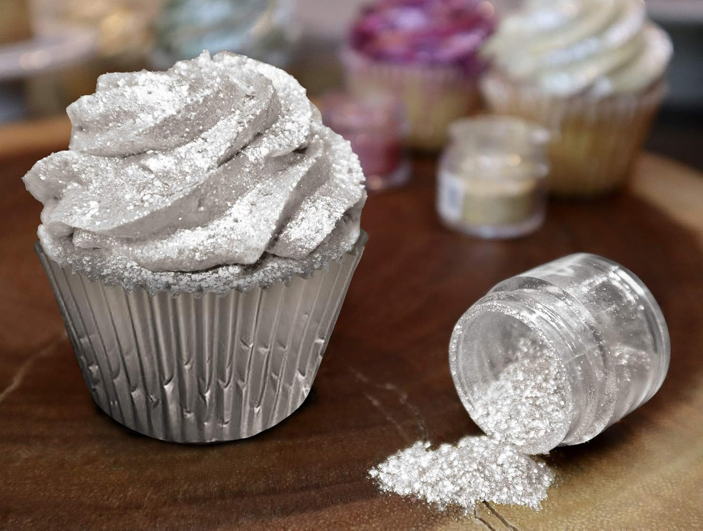 BAKELL Ivory Edible Glitter, 25 Grams | TINKER DUST Edible Glitter | KOSHER Certified | 100% Edible Glitter | Cakes, Cupcakes, Cake Pops, Drinks, Dessert Vegan Glitter & Dusts (25g, Ivory)