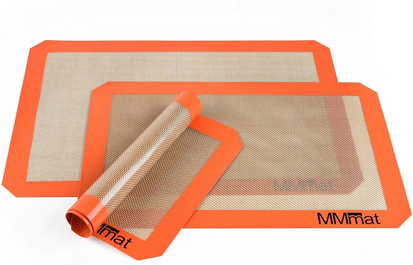 Silicone Baking Mat - Best German Silicone - Non Slip Silicone Baking Sheet, Non Stick Reusable Silicone Mats for Baking, Oven Liner, Counter Mat - Half + Medium + Quarter Baking Sheets Set