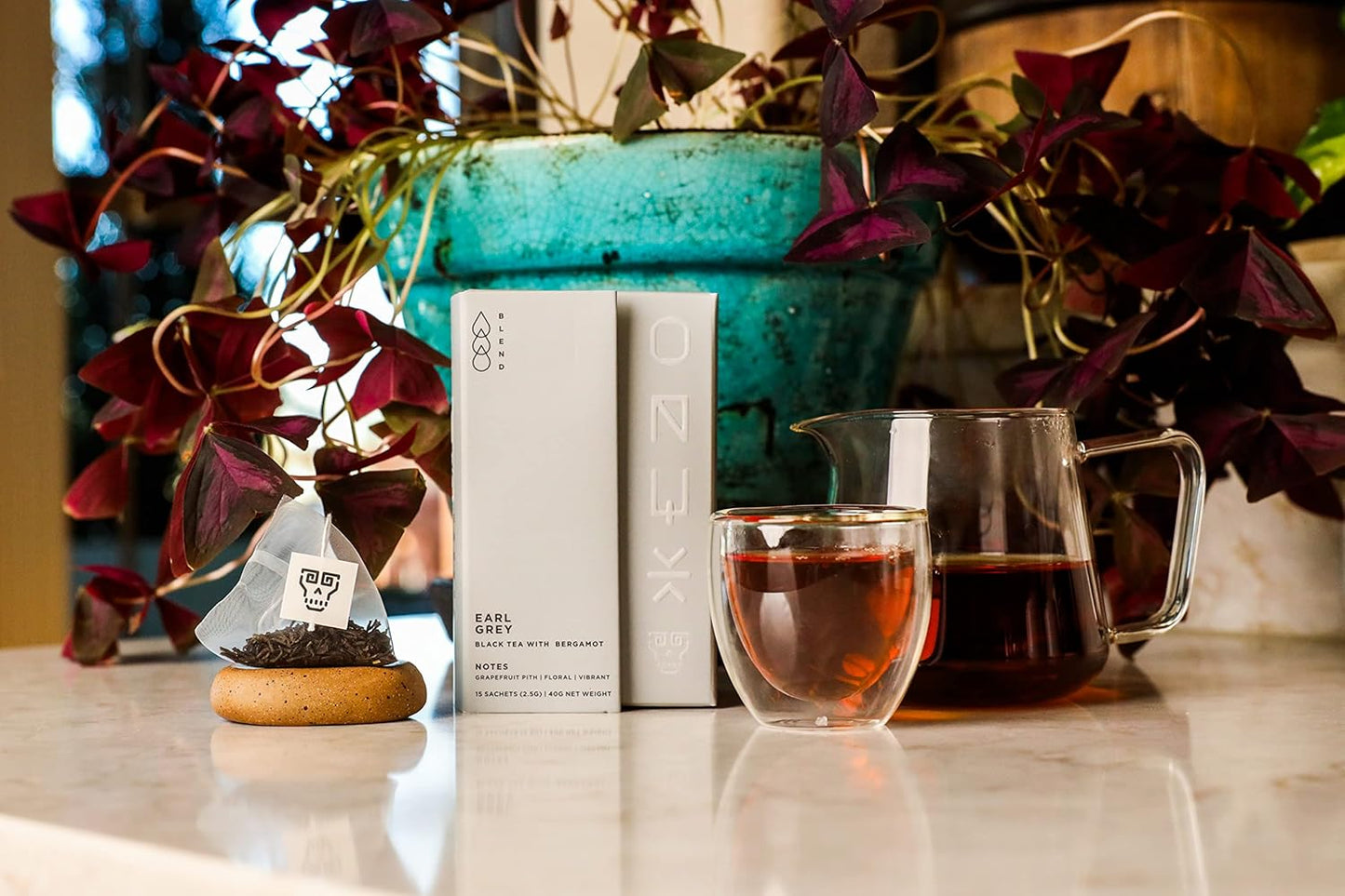 Onyx Coffee Lab Earl Grey Black Tea Bags (15 Count) - Smooth-Bodied Earl Grey Loose Tea Leaves w/Grapefruit & Citrus Notes - Specialty Earl Grey Tea