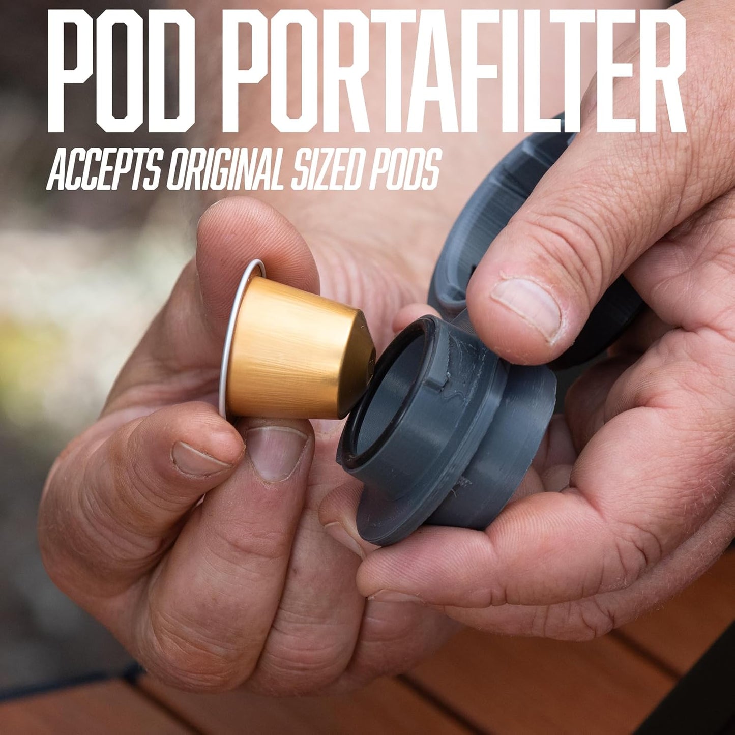 Flair GO: Portable, Collapsible Lever Espresso Machine with Pod Brewing (Pods Model)