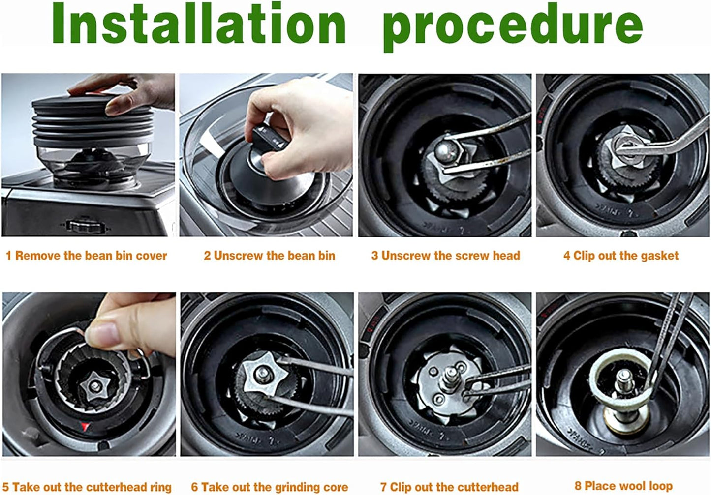 coffee Felt washers for espresso machine grinders Models include BES870 BES878 BES880 BES980 BES990 BCG600 BCG820