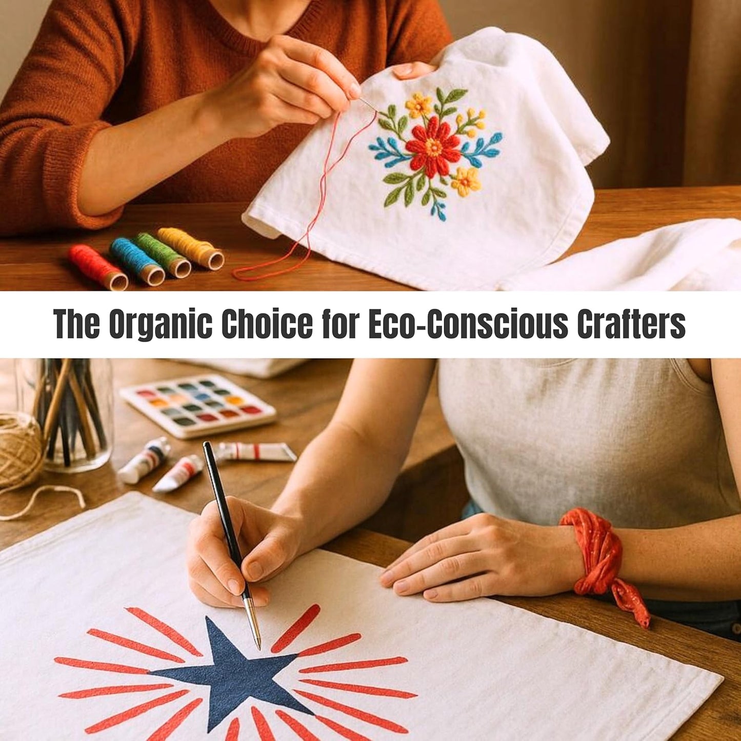 Flour Sack Towels | Tea Towel for Crafts| Kitchen Dish Cotton Blank Towel for Embroidery| Baking Bread Proofing Linen Cover| Thick Absorbent Quick Dry| 3 Pack 28"x28" White