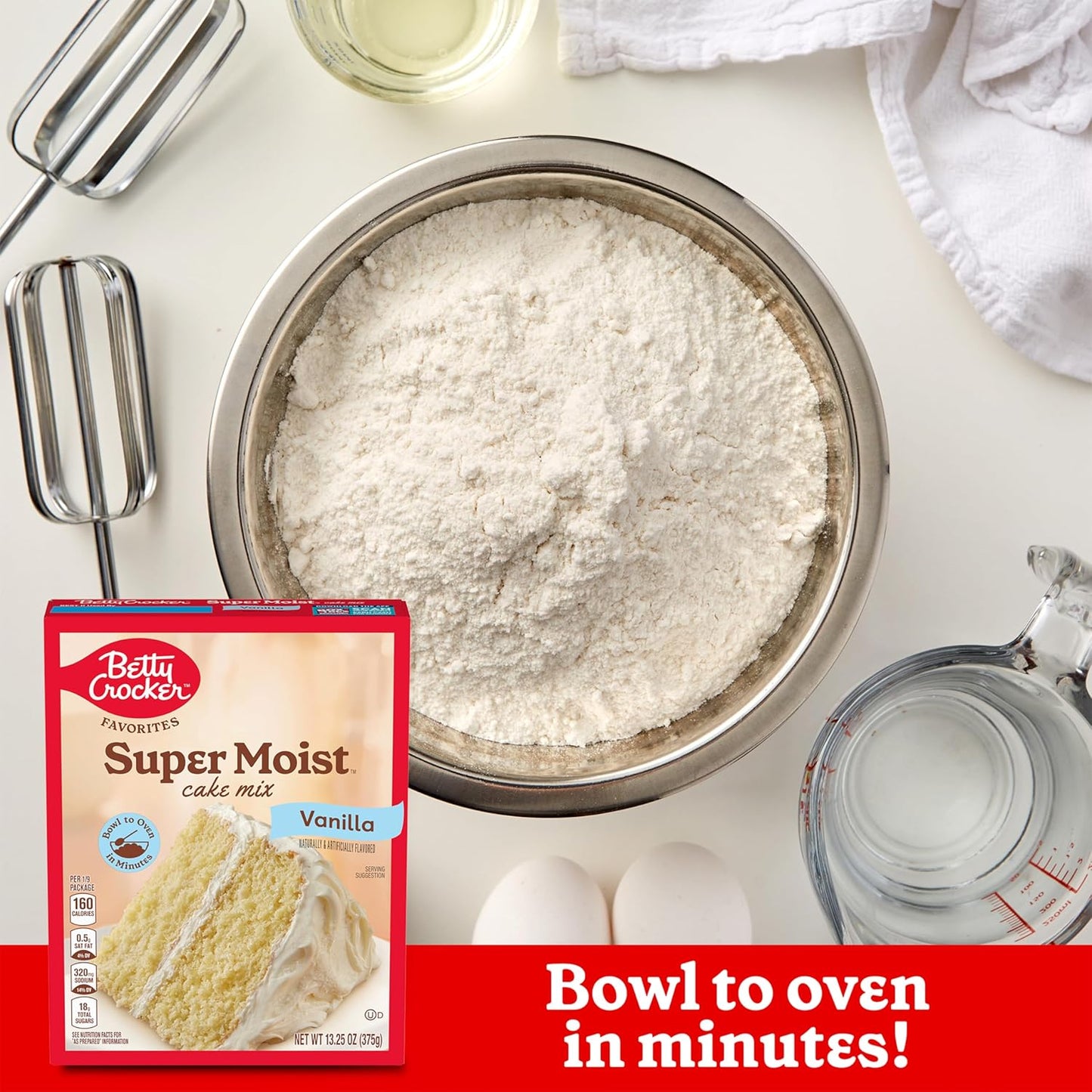 Betty Crocker Favorites Super Moist Vanilla Cake Mix, 13.25 oz (Pack of 12)