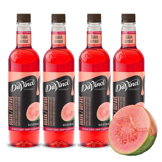 DaVinci Gourmet Classic Guava Syrup, 25.4 Fluid Ounces (Pack of 4)