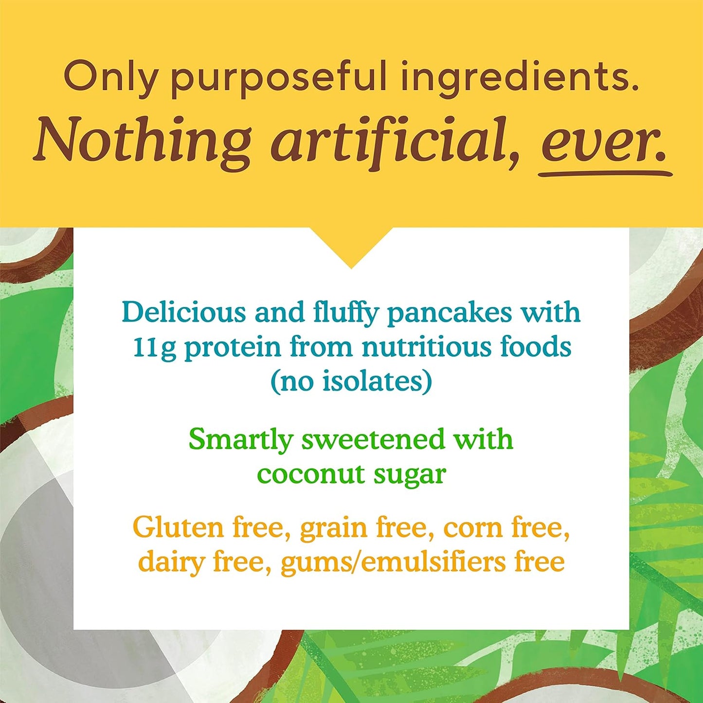 Simple Mills Just Add Water Almond Flour Pancake Mix, Original Protein - Gluten Free, Plant Based, Paleo Friendly, Breakfast, 10.4 Ounce (Pack of 6)