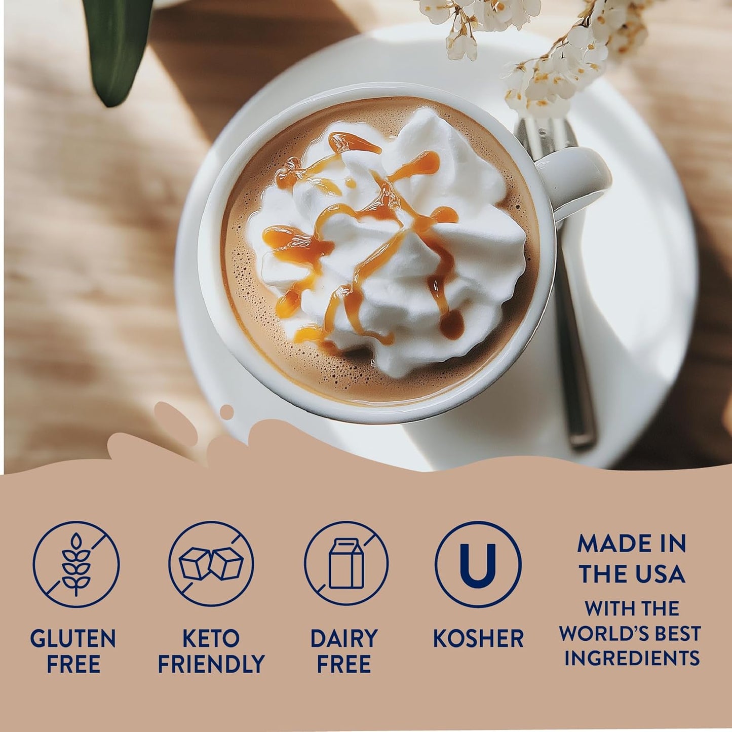 Jordan's Skinny Syrups Sugar Free Coffee Syrup, Vanilla Caramel Creme Flavor Drink Mix, Zero Calorie Flavoring for Chai Latte, Protein Shake, Food & More, Keto Friendly, 25.4 Fl Oz (Pack of 1)