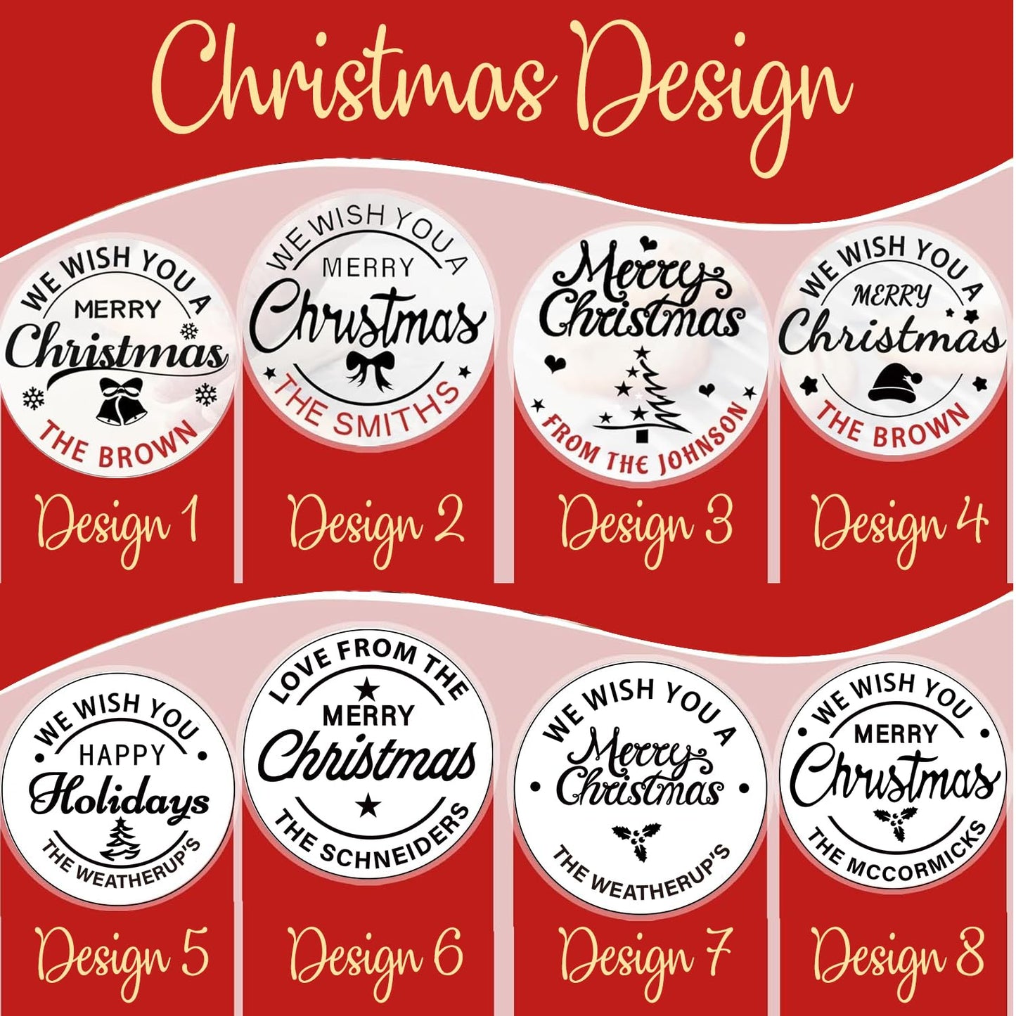 Personalized Christmas Cookie Stamps Customizable Name Cookie Stamps With Handle Cutter For Cookie Baking Decorating Cakes And Handmade Christmas Gifts Perfect (Concave cookie design)