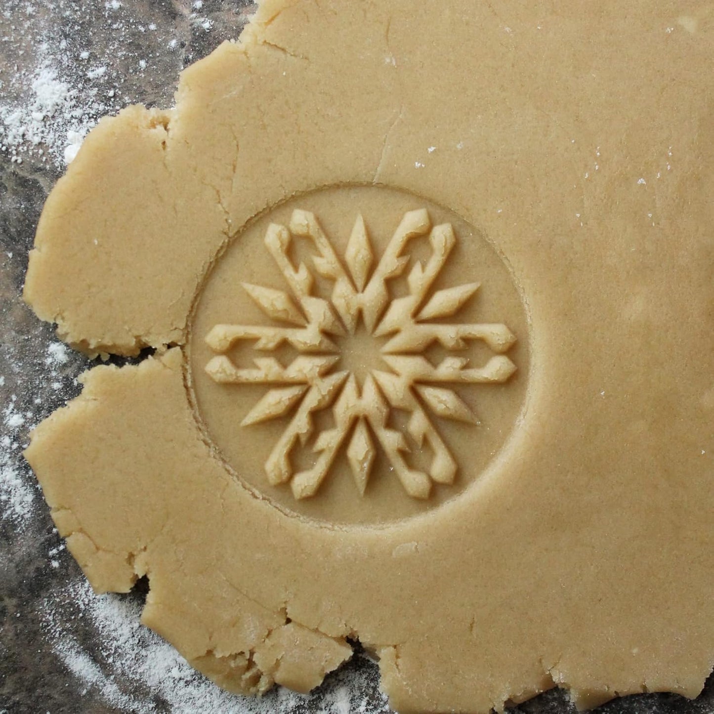 Wood Cookie Stamp, 2.5 Inch (Snowflake 2 CS-061)