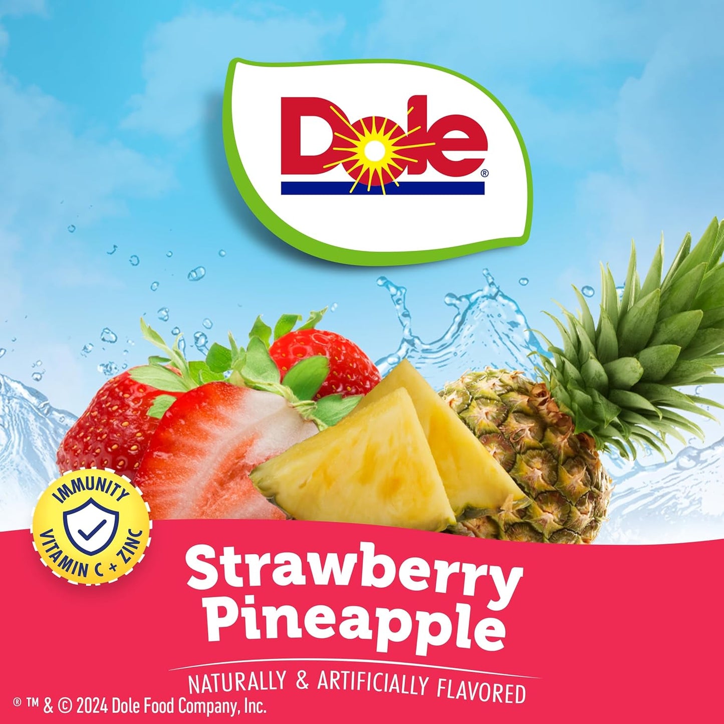 Dole Strawberry Pineapple Liquid Water Enhancer - Sugar Free & Delicious, Makes 160 Flavored Water Beverages - Pack of 4