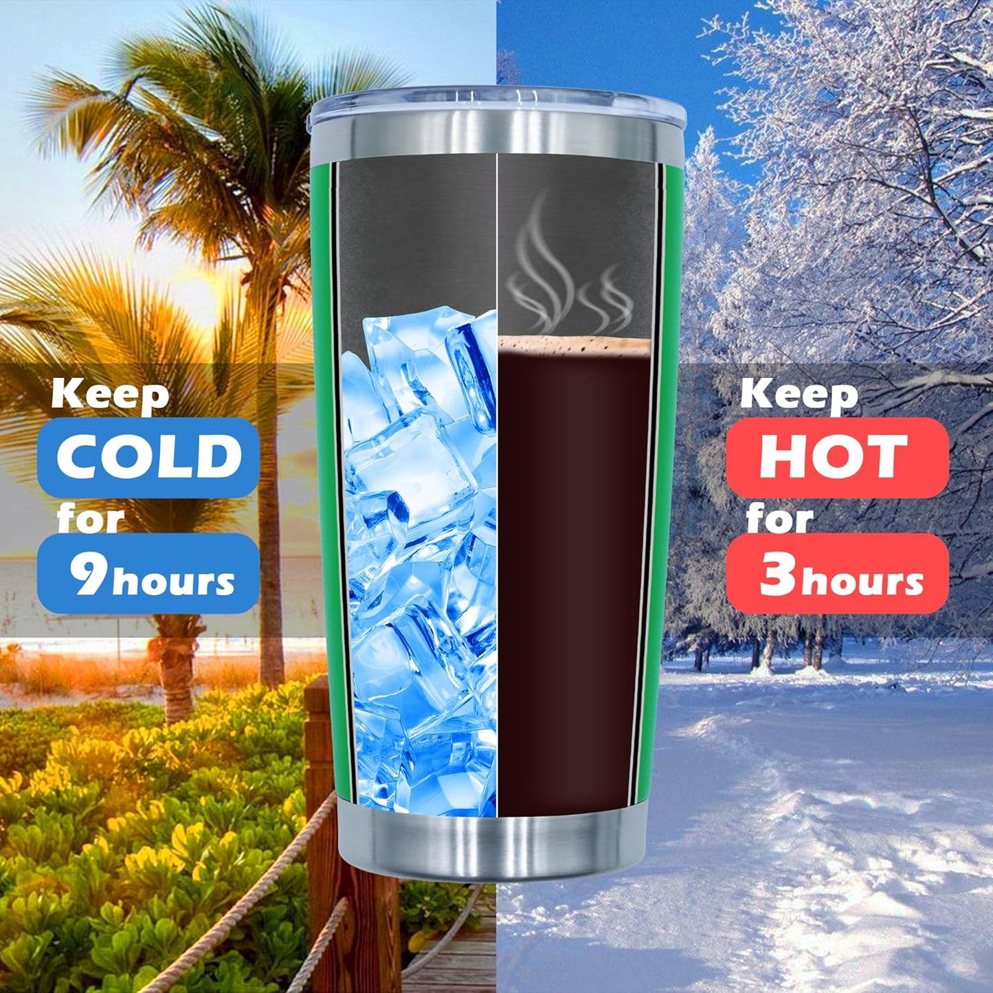 20oz Tumbler Bulk Stainless Steel Tumblers with Lid Vacuum Insulated Double Wall Travel Coffee Mug Powder Coated Tumbler Cup for Hot and Cold Drinks(Green, 12 pack)