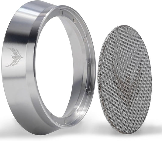 Stainless Steel 58mm Dosing Funnel and Espresso Puck Screen Set For 58 mm Portafilter