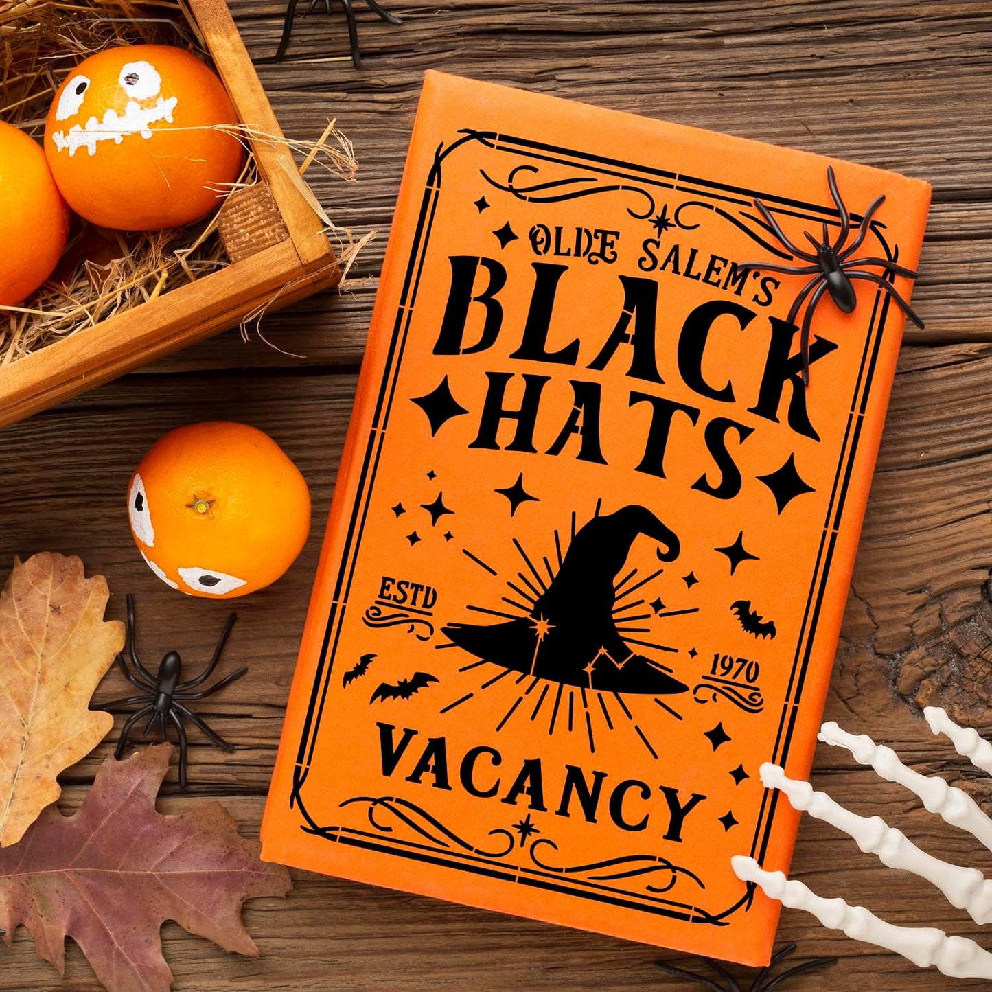 Halloween Stencils for Painting 11.7”x8.26” Reusable Halloween Stencil A4 Skeleton Witch Black Cats Draw Templates for Wood Signs Walls Windows Door Mat Fabrics