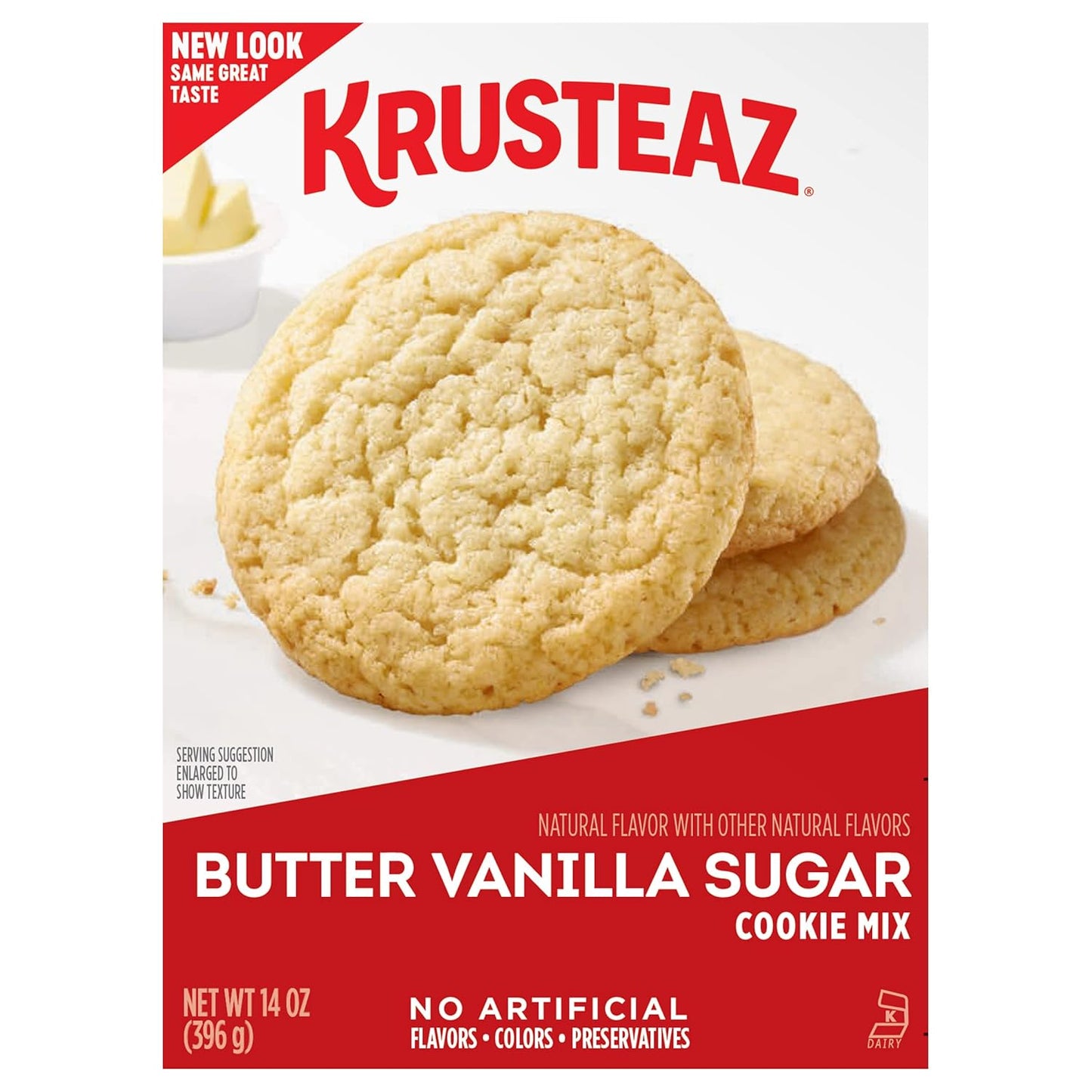 Krusteaz Cookie Mix, Butter Vanilla Sugar Cookie Mix, 14 Ounce Box (Pack of 6)