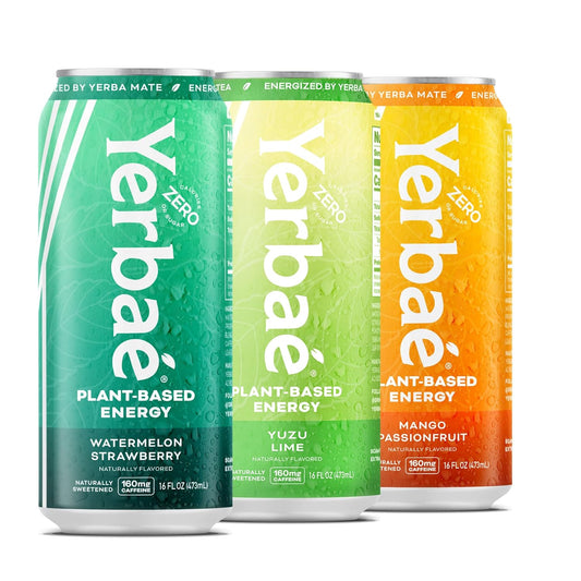 Yerbaé Variety Flex Pack, Functional Energy Drink - 0 Sugar, 0 Calories, 0 Carbs. Yerbae is Energized by Yerba Mate, Plant-Based, Healthy Alternative to Sugary Energy Beverages, 16oz cans (12 Pack)