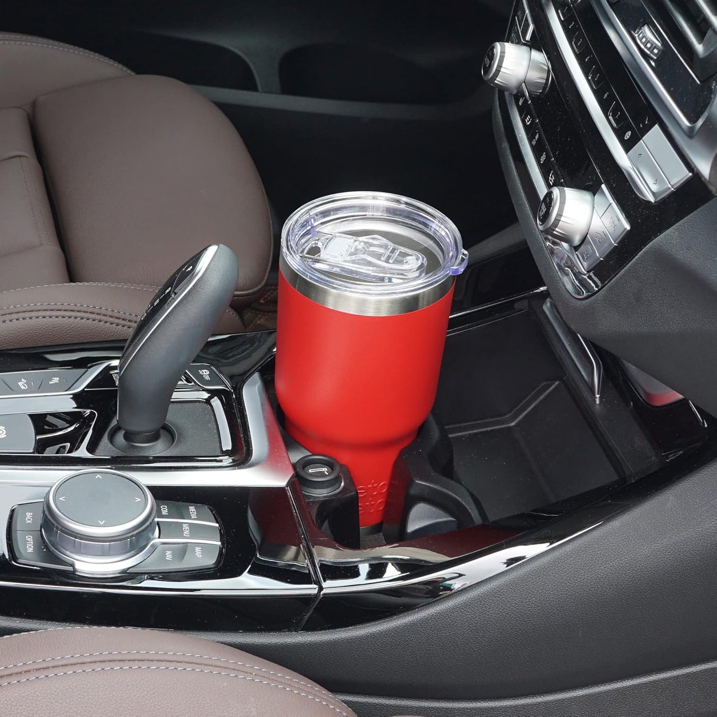 WETOWETO 30oz Tumbler, Stainless Steel Vacuum Insulated Water Coffee Tumbler Cup, Double Wall Powder Coated Spill-Proof Travel Mug Thermal Cup for Home Outdoor (Red, 1 Pack)