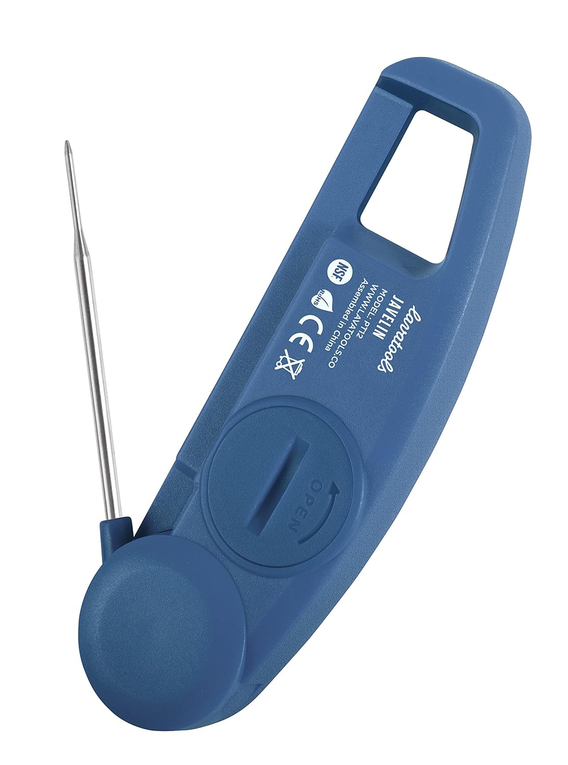 Lavatools Javelin® Ultra-Fast 2-Second Digital Instant Read Meat Thermometer for Grill and Cooking, 2.75" Probe, Compact Foldable Design, Large Display, IP65 Water Resistant, NSF Certified – Maize