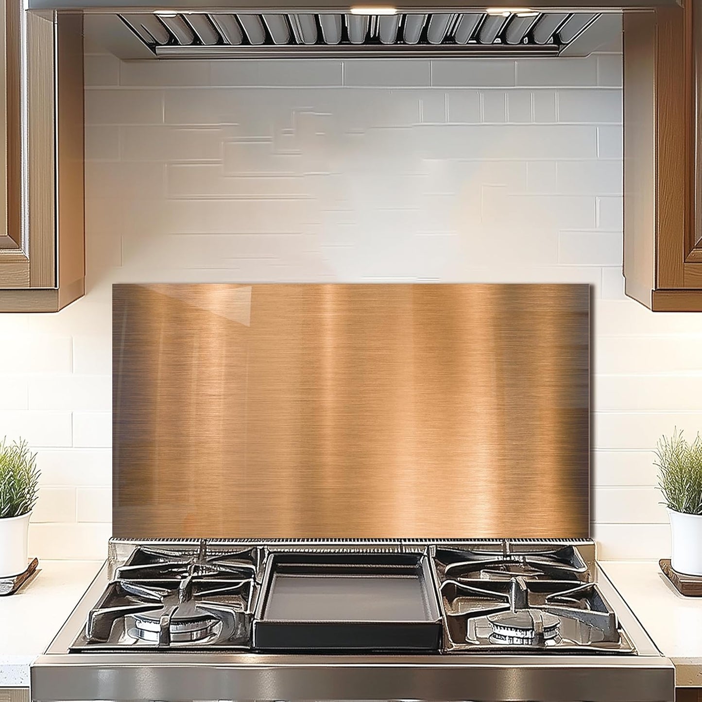 DAIFURONGE Tempered Glass Backsplash For Kitchen Behind Stove,Stove Backsplash Top Cover,Easy to Clean Glass Splashback, Sink Cover Splash Guard, Kitchen Wall Decor (30"x16"(76.2x40.64cm))