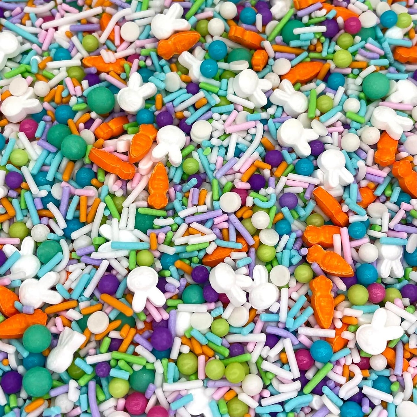 Manvscakes Sprinkles- Edible Cake and Cupcake Sprinkles with Assorted Shapes and Sizes for Parties, Metallic Sprinkle Mix for Cookies, Ice Cream, Cake and Cupcake Decorating, 4 oz (Pastel Easter)