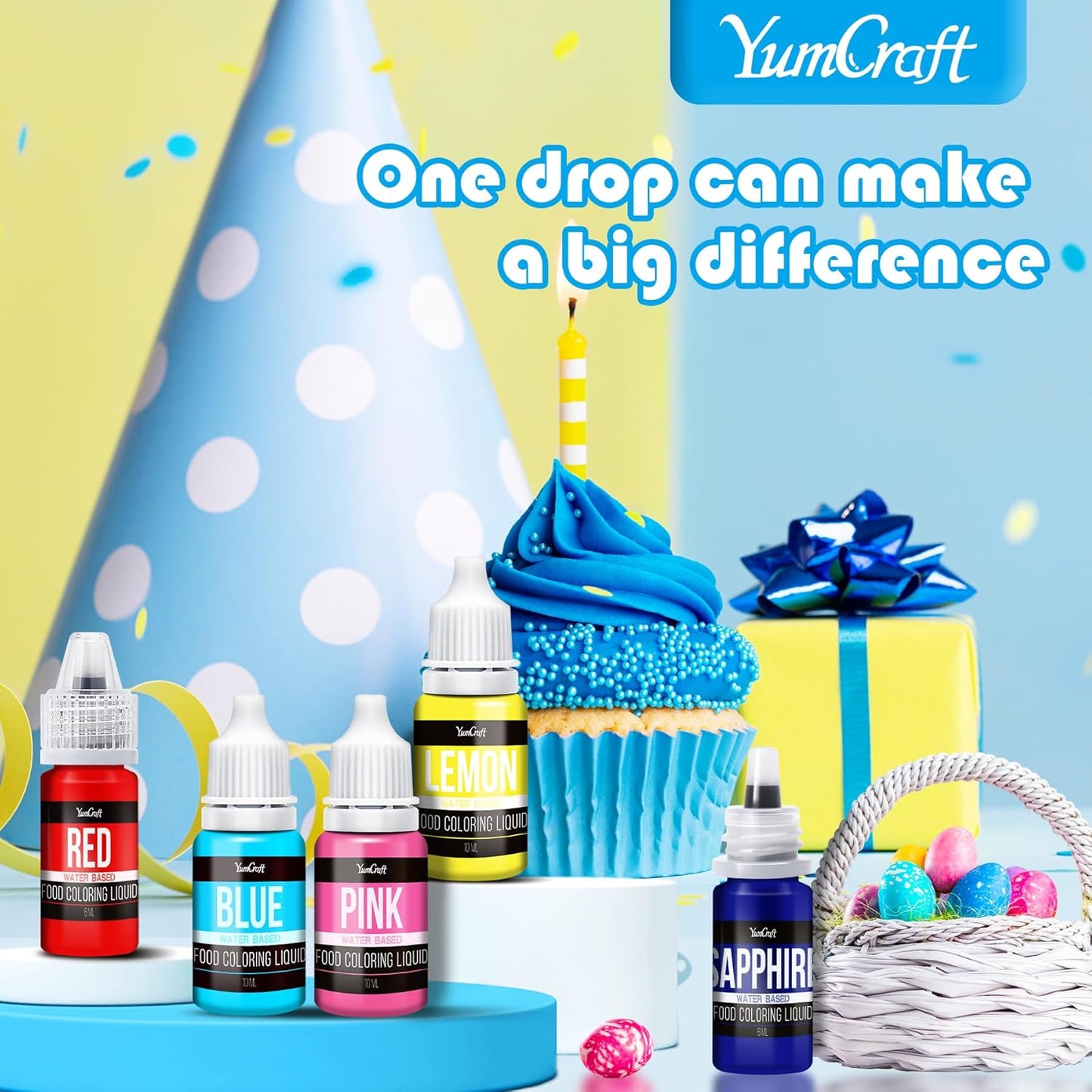 Food Coloring Liquid - Vibrant Color Food Coloring for Cake Decorating, Baking, Easter Egg, Icing - Tasteless Food Color Dye for Fondant, Cooking, Slime, Airbrush (Violet, 8 Fl.oz)