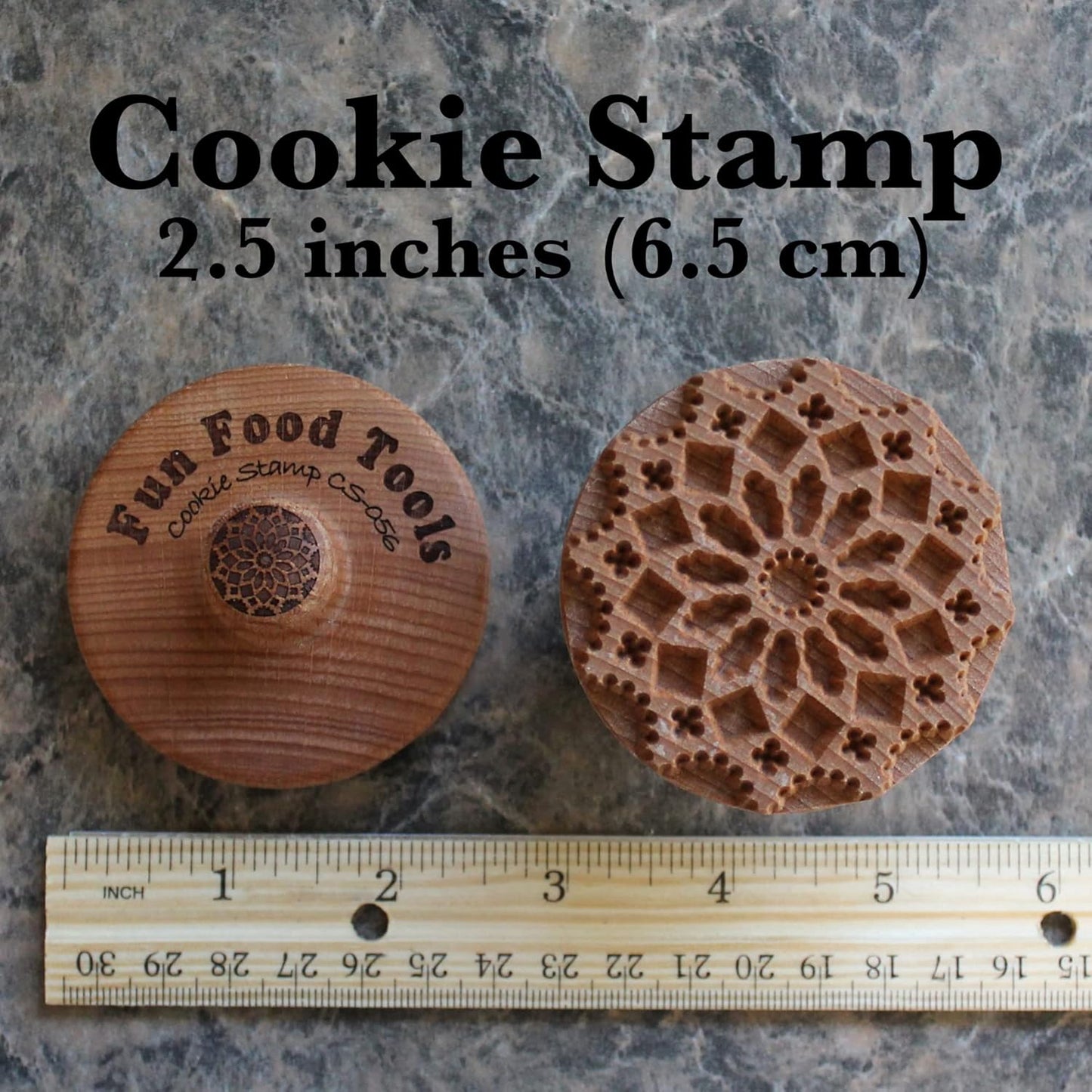 Wood Cookie Stamp, 2.5 Inch (Chartres Cathedral CS-056)
