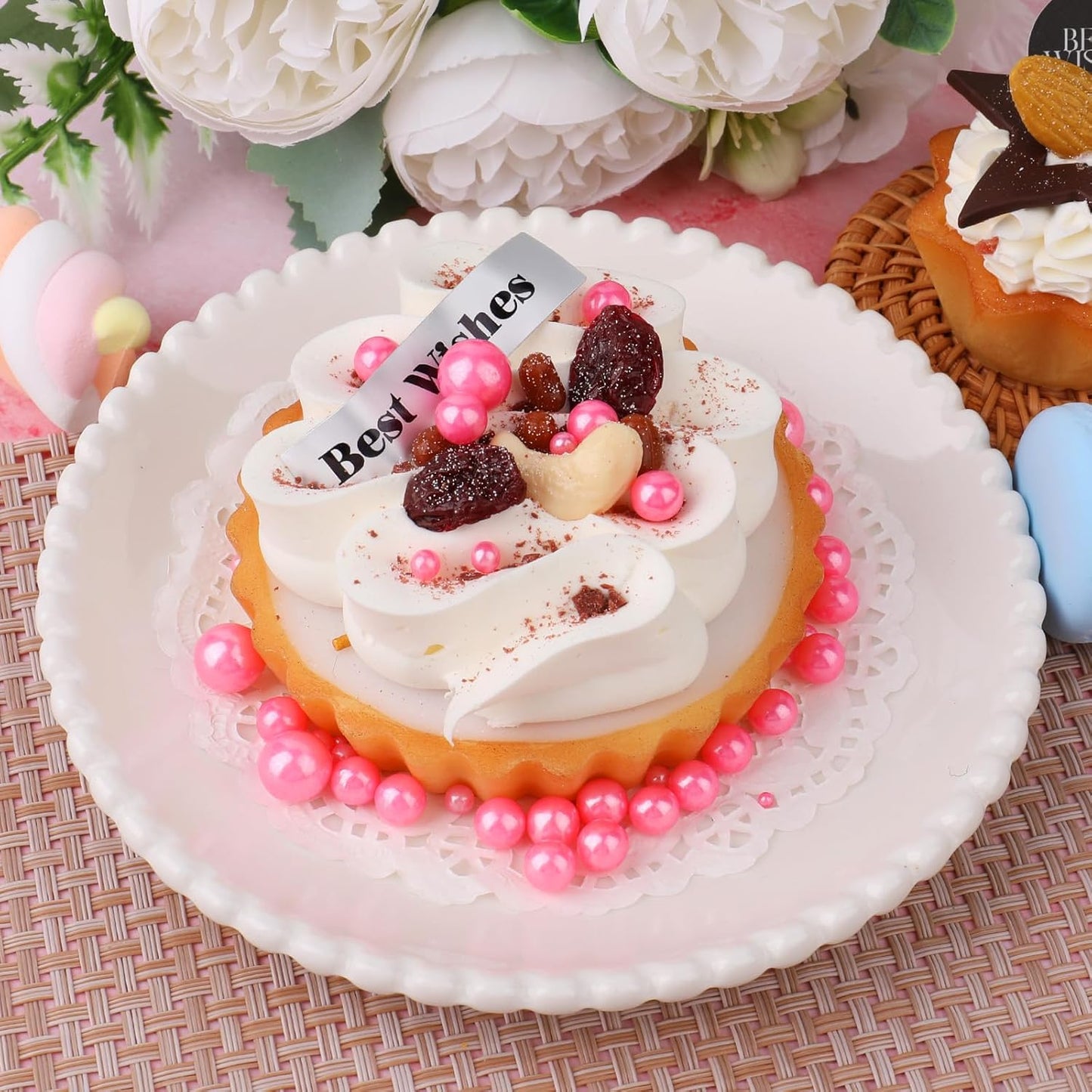 Pink Sprinkles for Cake Decorating, 6 Sizes Mix Edible Pearl Sugar Sprinkles for Baking Cupcake Cookies Ice Cream Topping Cake Decorations 4.6 oz