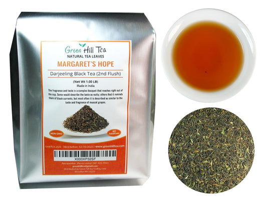 Margaret's Hope Darjeeling Tea, Darjeeling Tea made from the small-leaved Chinese variety of Camellia sinensis var. – 1 lb. Tea in Foil Bag.