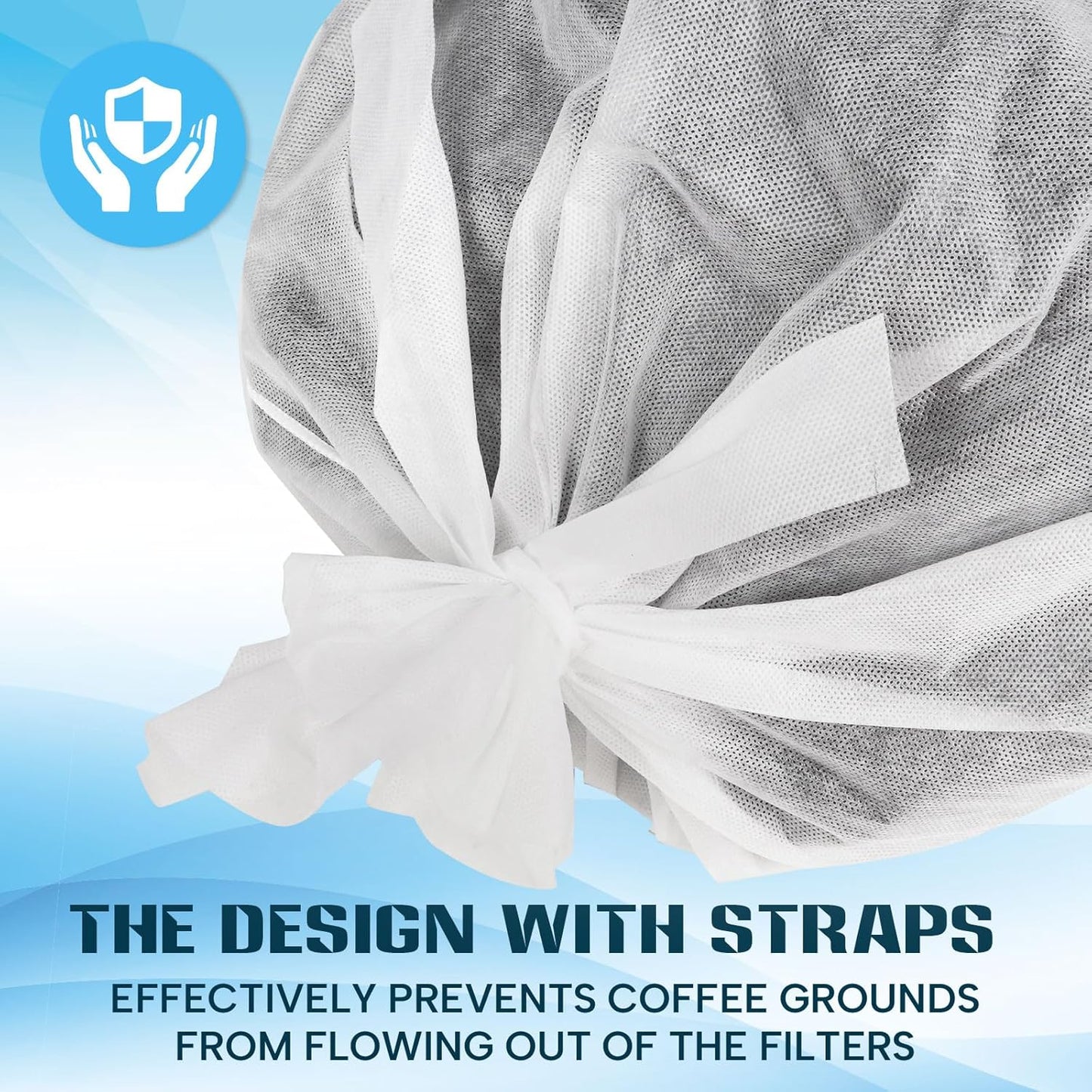 100 Piese Cold Brew Coffee Filters with Drawstring, 20" X 20" Commercial Cold Brew Bags for Commercial Model Cold Brew Coffee Makers and 5 Gallon Commercial Systems, Brew Up To 5 LBS Coffee