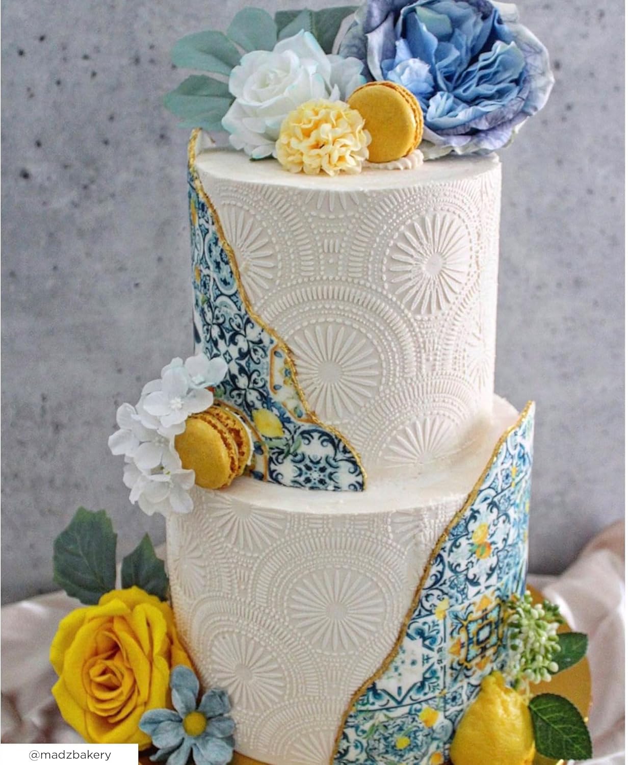 Cake Decorating Stencil for Tall Buttercream Cake, Royal Icing, Ganache, Paint, Airbrush (RAYES)