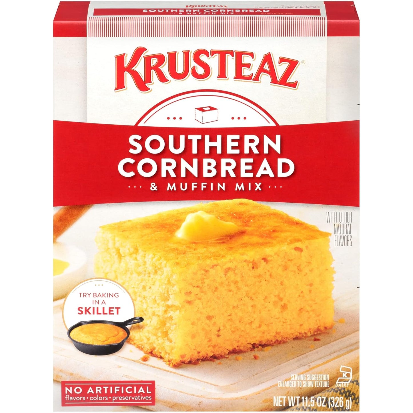 Krusteaz Southern Cornbread & Muffin Mix 11.5 Ounce (Pack of 3)