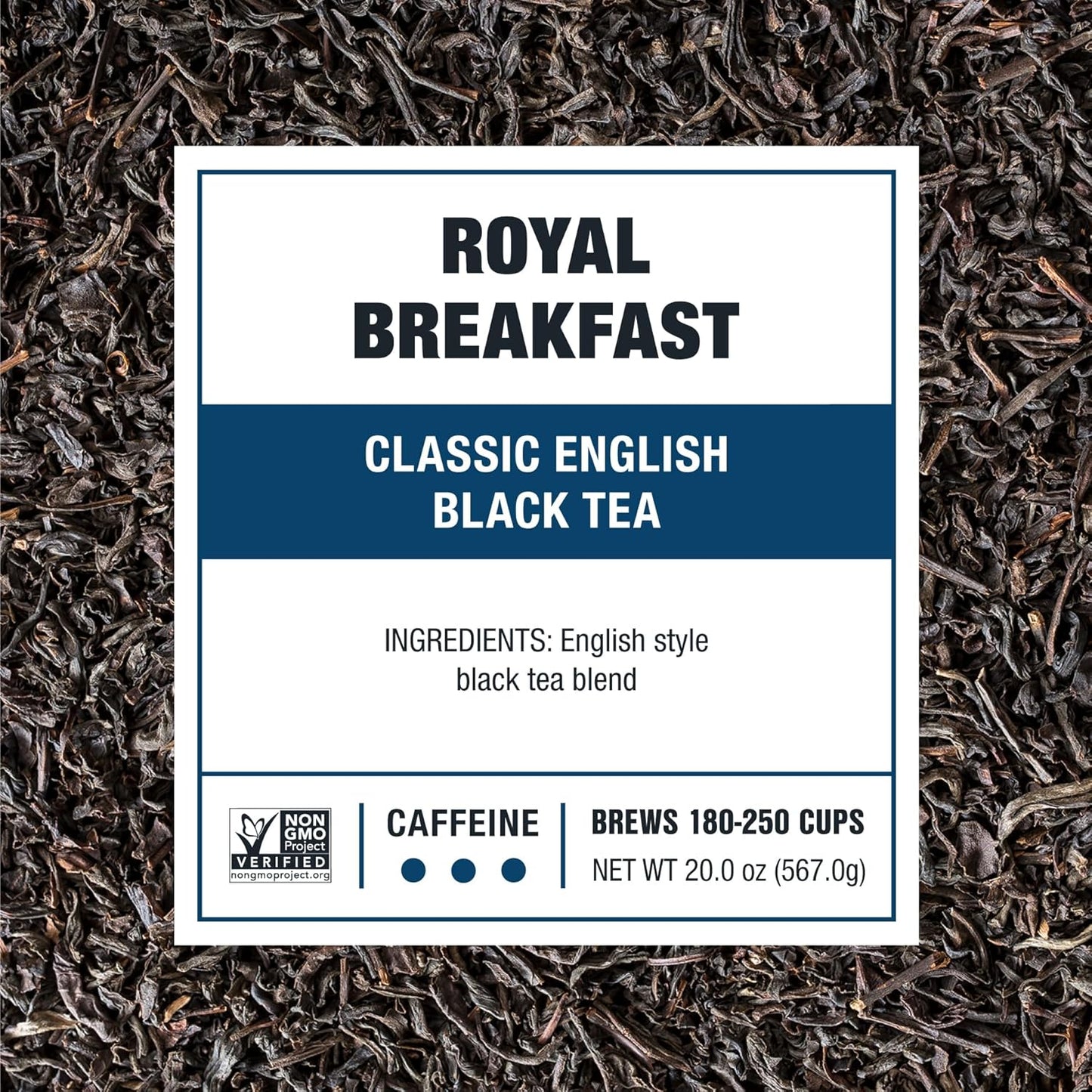 Tiesta Tea - Royal Breakfast, Loose Leaf, Classic English Black Tea, Premium High Caffeine Blend, Make Hot or Iced & Brews Up to 250 Cups, 16oz Bulk Pouch & 4oz Refillable Tin Combo
