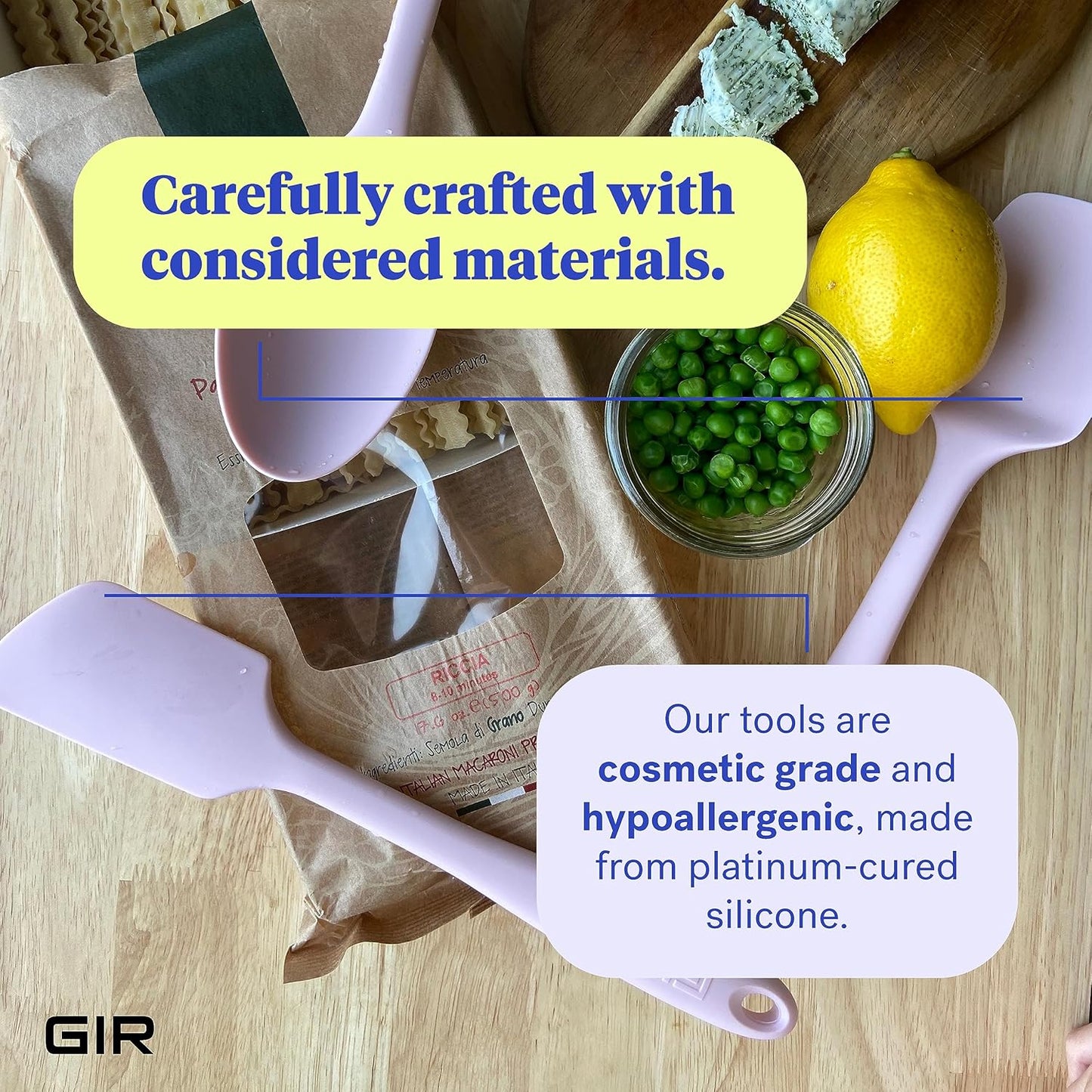 GIR: Get It Right 5 Piece Silicone Cooking Utensils Set - Ladle, Spatula, Flip, Spoon & Spoonula, Non-Stick, Heat Resistant, Dishwasher Safe, Silicone Kitchen Utensils, BPA & BPS Free - Studio White