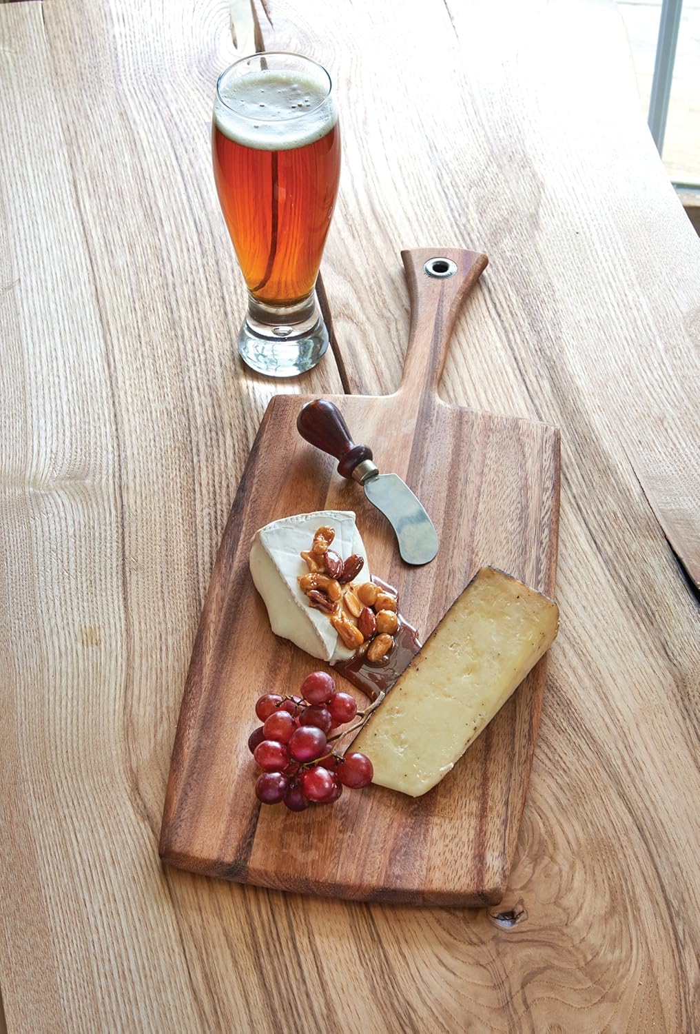 Ironwood Gourmet Large Rectangular Provencale Paddle Board, Acacia Wood 20.5 x 8 x 0.5 inches