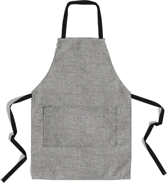 lepni.me Chefs Aprons | Cooking Baking Grilling for Home Restaurant | Premium Kitchen Aprons with Double Pocket for Men Women